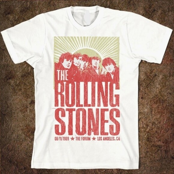 The Rolling Stones Concert Tshirt Unisex Tee Shirt Gifts For Music Lovers - Picture 1 of 4